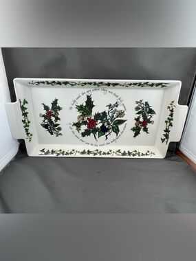 Portmeirion “The Holly & the Ivy” 15” Inch Serving Tray.